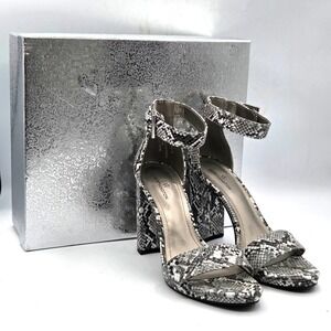 Worthington Becklyn Women's Snake Print Block Heel Sandals Size 7.5